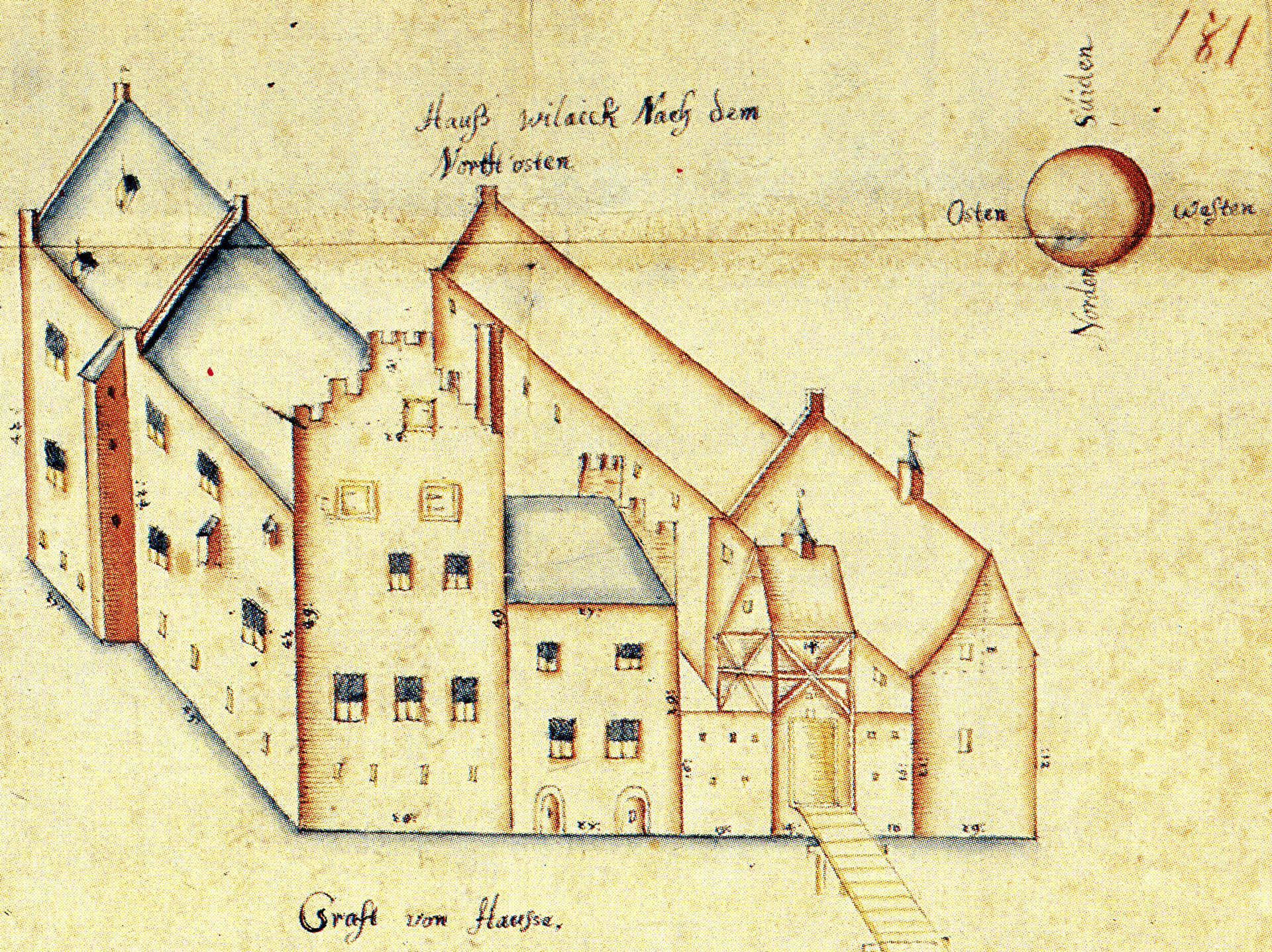 Aufriss des Haus Wylack